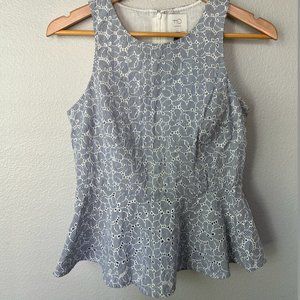 Athropologie Eyelet Tank